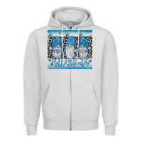 Dove Grey hello winter gnome Zipper Hoodie - JahusDesignShop