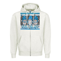Oatmeal Heather hello winter gnome Zipper Hoodie - JahusDesignShop