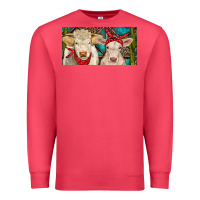 Cardinal Charolais bull and calf Premium Sweatshirt - RanaPortraitStore