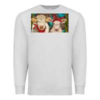 Dove Grey Charolais bull and calf Premium Sweatshirt - RanaPortraitStore