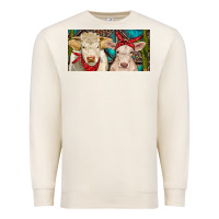 Sandshell Charolais bull and calf Premium Sweatshirt - RanaPortraitStore