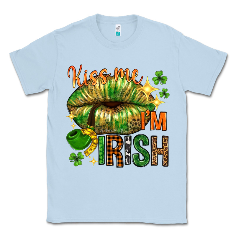 St. Patrick's Kiss Me I'm Irish With Lip Classic Tee by HowdyJamesFarm | Teevron
