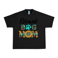 Black Blessed dog mom Urban Heavy Tee - RanaPortraitStore