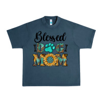 Midnight Navy Blessed dog mom Urban Heavy Tee - RanaPortraitStore
