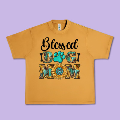 Blessed Dog Mom Urban Heavy Tee Designed By Ranaportraitstore