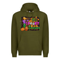 Army Green it's spooky season halloween Premium Hoodie - Artiststas