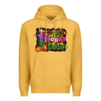 Mustard it's spooky season halloween Premium Hoodie - Artiststas