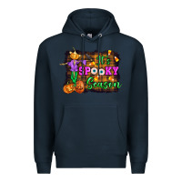 Navy it's spooky season halloween Premium Hoodie - Artiststas
