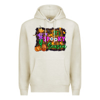 Oatmeal Heather it's spooky season halloween Premium Hoodie - Artiststas