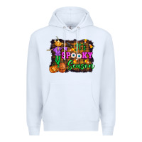 White it's spooky season halloween Premium Hoodie - Artiststas