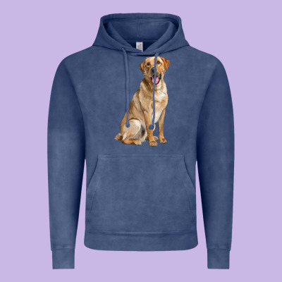 Labrador Retriever Llustrations Vintage Hoodie Designed By Lillyallendesigns