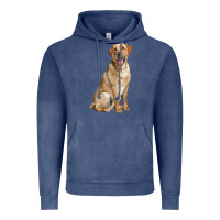 Vintage Denim Labrador Retriever llustrations Vintage Hoodie - LillyAllenDesigns