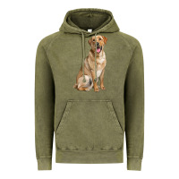 Vintage Olive Labrador Retriever llustrations Vintage Hoodie - LillyAllenDesigns