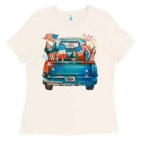 Bone Customize USA truck Ladies Tee - FaDigitalArtStudio