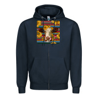 Navy serape hereford coaster Zipper Hoodie - JahusDesignShop