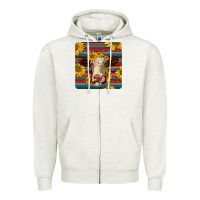 Oatmeal Heather serape hereford coaster Zipper Hoodie - JahusDesignShop