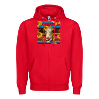 Red serape hereford coaster Zipper Hoodie - JahusDesignShop