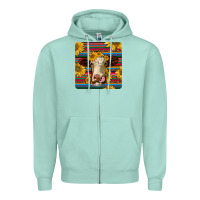 Seafoam serape hereford coaster Zipper Hoodie - JahusDesignShop