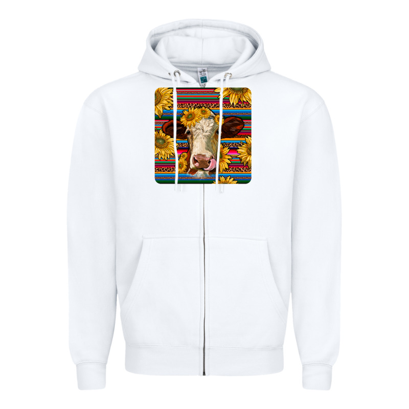 Serape Hereford Coaster Zipper Hoodie by JahusDesignShop | Teevron