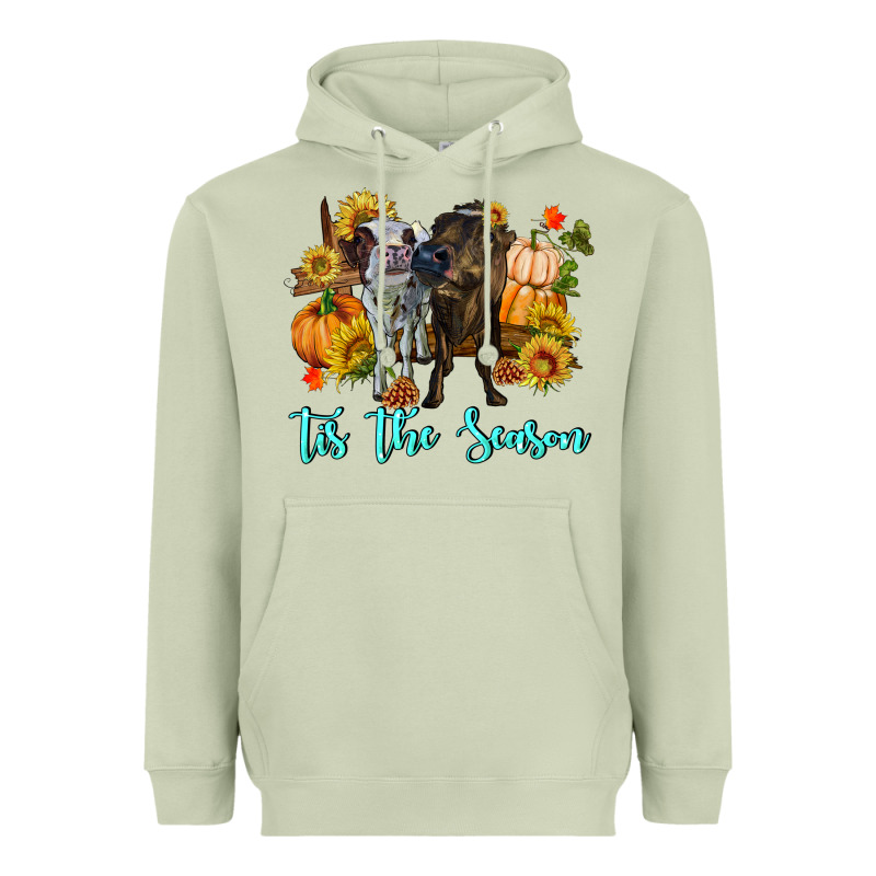 Tis The Season Cows Heavyweight Hoodie by RanaPortraitStore | Teevron
