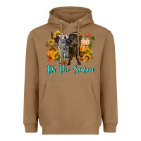 Toasted Coconut Tis The Season Cows Heavyweight Hoodie - RanaPortraitStore