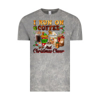 Cloud Rock i run on coffee and christmas cheer Vintage Tee - FaDigitalArtStudio
