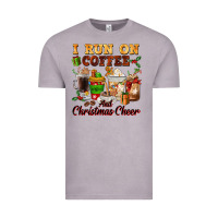 Vintage Zinc i run on coffee and christmas cheer Vintage Tee - FaDigitalArtStudio