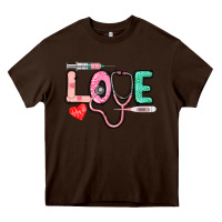 Chocolate Brown love nursing Heavy Core Tee - CowGirlArtShop