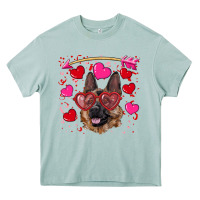 Arona valentine's german shepherd Heavy Core Tee - RanaPortraitStore