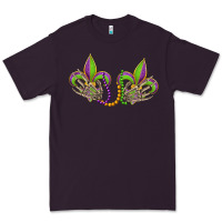 Plum skeleton hands mardi gras Premium Tee - OliviaCreatesArt