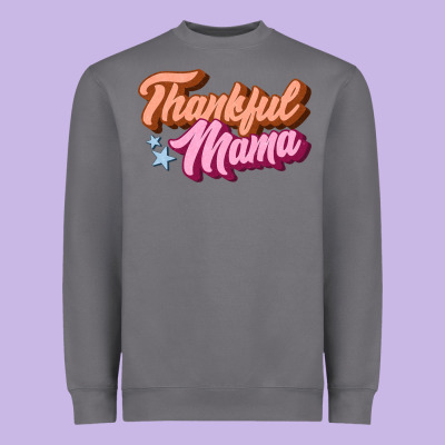 Thankful Mama Heavyweight Sweatshirt Designed By Jahusdesignshop