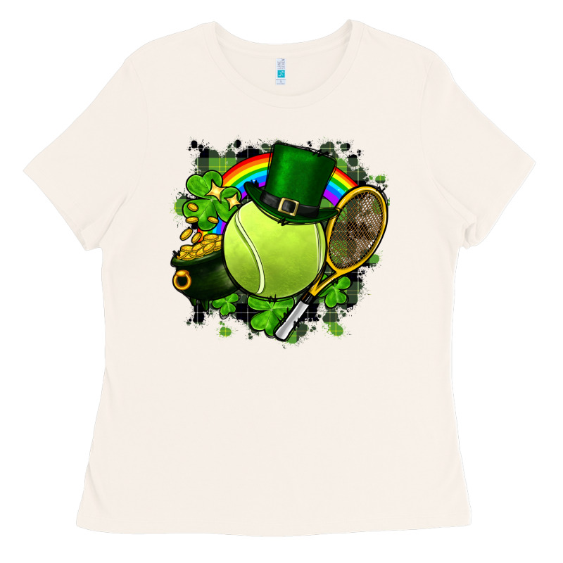 St. Patrick's Day Tennis Ladies Tee by FaDigitalArtStudio | Teevron