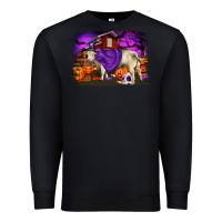 Black Charolais Bull Halloween Premium Sweatshirt - RanaPortraitStore