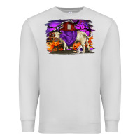 Dove Grey Charolais Bull Halloween Premium Sweatshirt - RanaPortraitStore