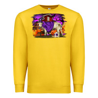 Lemon Charolais Bull Halloween Premium Sweatshirt - RanaPortraitStore