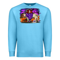 Ocean Blue Charolais Bull Halloween Premium Sweatshirt - RanaPortraitStore
