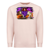 Pale Pink Charolais Bull Halloween Premium Sweatshirt - RanaPortraitStore