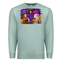 Seafoam Charolais Bull Halloween Premium Sweatshirt - RanaPortraitStore