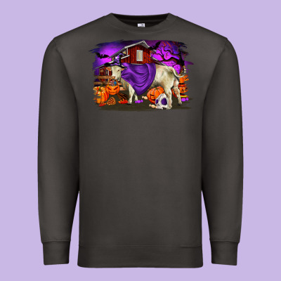 Charolais Bull Halloween Premium Sweatshirt Designed By Ranaportraitstore