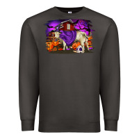 Smoke Charolais Bull Halloween Premium Sweatshirt - RanaPortraitStore