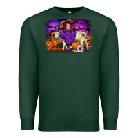 Sports Green Charolais Bull Halloween Premium Sweatshirt - RanaPortraitStore