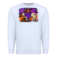 White Charolais Bull Halloween Premium Sweatshirt - RanaPortraitStore