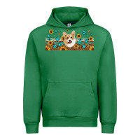 Emerald western corgi dog Urban Hoodie - Jasminsmagicworld