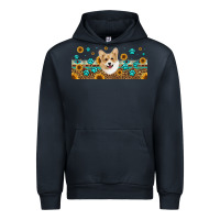 Navy western corgi dog Urban Hoodie - Jasminsmagicworld