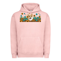 Pigment Salmon western corgi dog Urban Hoodie - Jasminsmagicworld