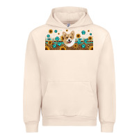 Sandshell western corgi dog Urban Hoodie - Jasminsmagicworld