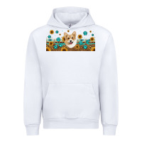White western corgi dog Urban Hoodie - Jasminsmagicworld