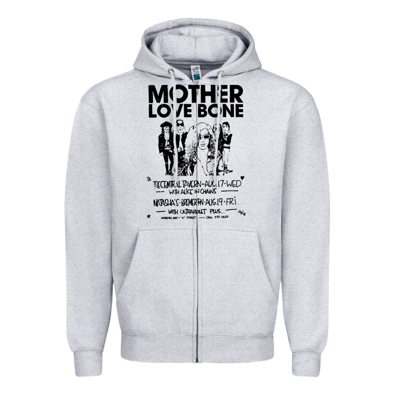 Mother Love Bone Zipper Hoodie by artisFamous | Teevron