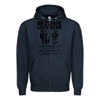 Navy mother love bone Zipper Hoodie - artisFamous