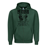 Sports Green mother love bone Zipper Hoodie - artisFamous